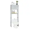Estante Rimax Organizador Con Puerta Para Baño Gris Hielo