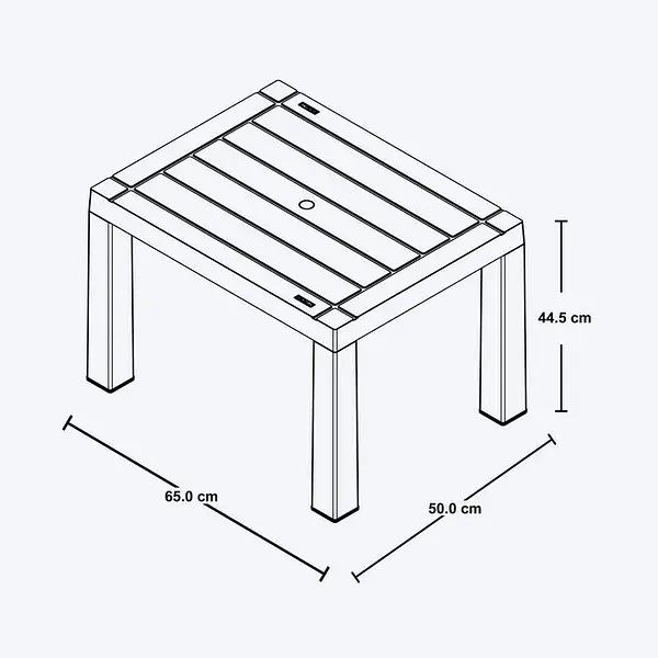 Mesa Rimax De Centro Rectangular Barú