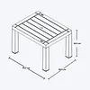 Mesa Rimax De Centro Rectangular Barú Taupe