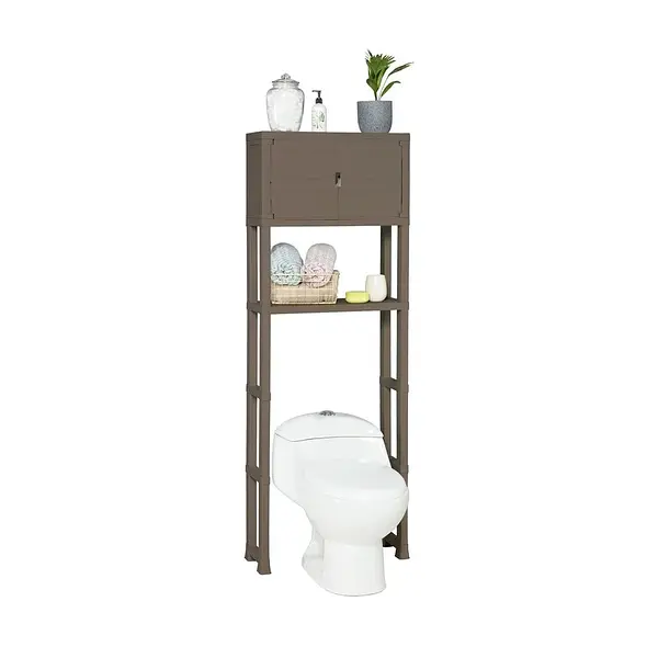 Estante Rimax Para Baño Con Puertas Mocca