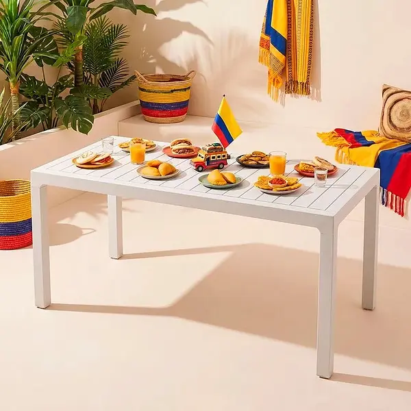 Mesa Rimax Barú Familiar Gris Hielo