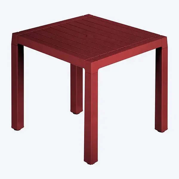 Mesa Rimax Baru 4 Puestos Rojo Merlot