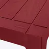 Mesa Rimax Baru 4 Puestos Rojo Merlot