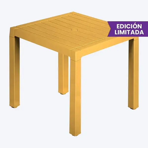 Mesa Rimax Baru 4 Puestos Amarillo Mostaza