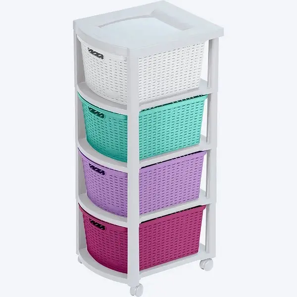 Cajonero Rimax Apariencia Rattan 4g Niña