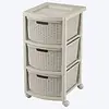 Cajonero Rimax Rattan 3g Taupe