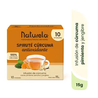 Spiruté Cúrcuma X 10 | Infusión Dorada Antioxidante