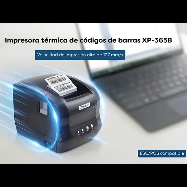 Impresora Código De Barras Y Factura Térmica Xp-365b Usb
