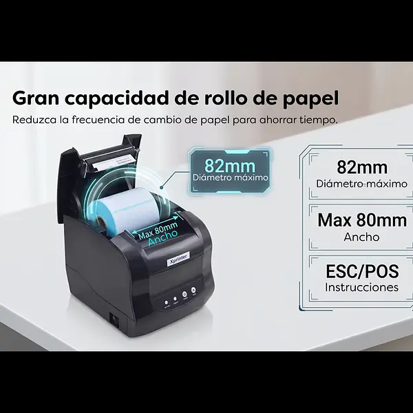 Impresora Código De Barras Y Factura Térmica Xp-365b Usb