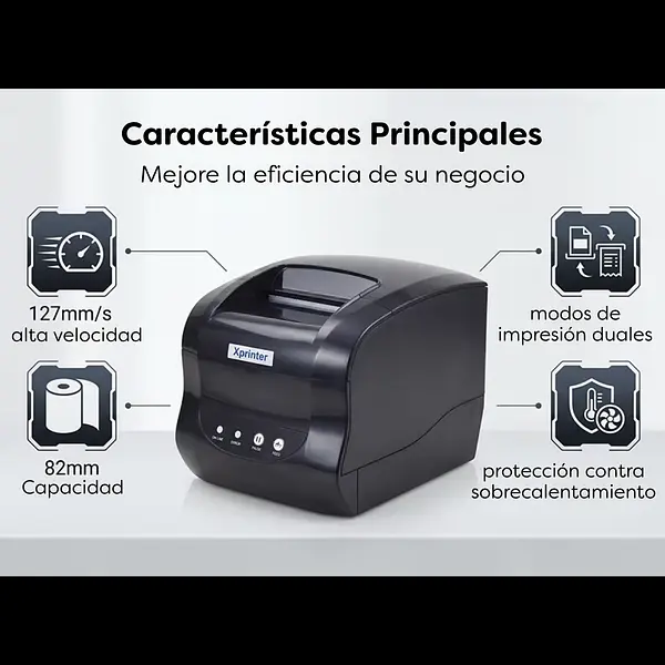 Impresora Código De Barras Y Factura Térmica Xp-365b Usb