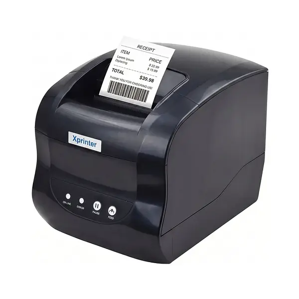 Impresora Código De Barras Y Factura Térmica Xp-365b Usb+Lan