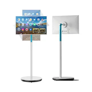 Monitor Táctil Giratorio Portátil Con Ruedas De 27"