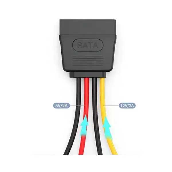 Cable Sata De Poder A 2 Sata