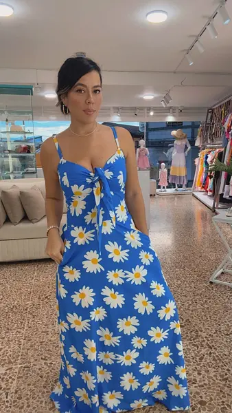 Vestido Margarita Azul.