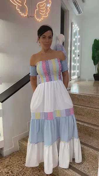 Vestido Largo - Arcoíris