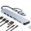 Hub Adaptador Multipuertos Usb C Usb 3.0 Lector Tarjeta Sd