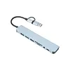 Hub Adaptador Multipuertos Usb C Usb 3.0 Lector Tarjeta Sd