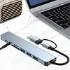 Hub Adaptador Multipuertos Usb C Usb 3.0 Lector Tarjeta Sd