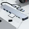 Hub Adaptador Multipuertos Usb C Usb 3.0 Lector Tarjeta Sd