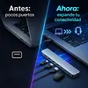 Hub 2 En 1 Usb - C 7 Puertos Usb 2.0 - 3.0 Type C
