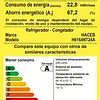 Nevera Haceb No Frost 243 Litros Inverter Manija Integrada