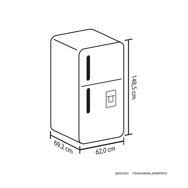 Nevera Haceb No Frost 243 Litros Inverter Manija Integrada