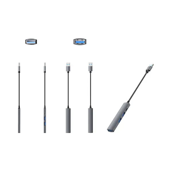 Hub Usb 4 En 1