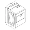 Secadora Carga Frontal Gas 21kg