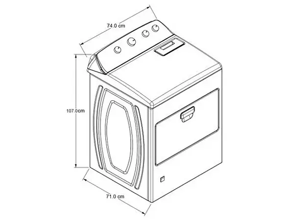 Secadora Carga Frontal Gas 21kg