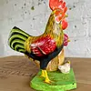 Gallo Y Gallina Tallados En Madera -India 1995