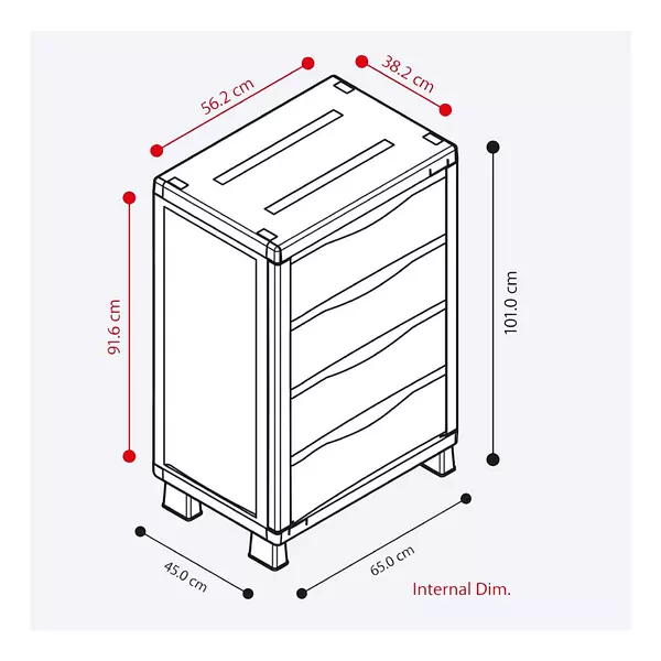 Armario Rimax Cajonero Rattan