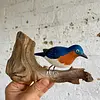 Pájaro Azulejo Sobre Tronco Natural - U.S.A. 2000