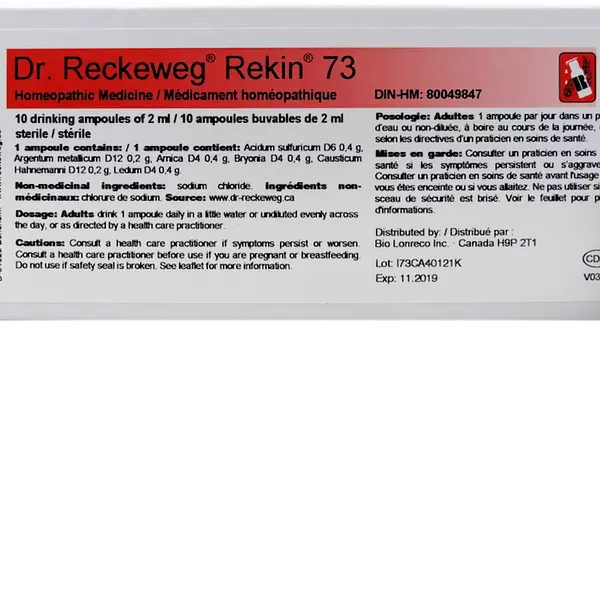 Rekin 73 Ampolla 2ml - Dr. Reckeweg