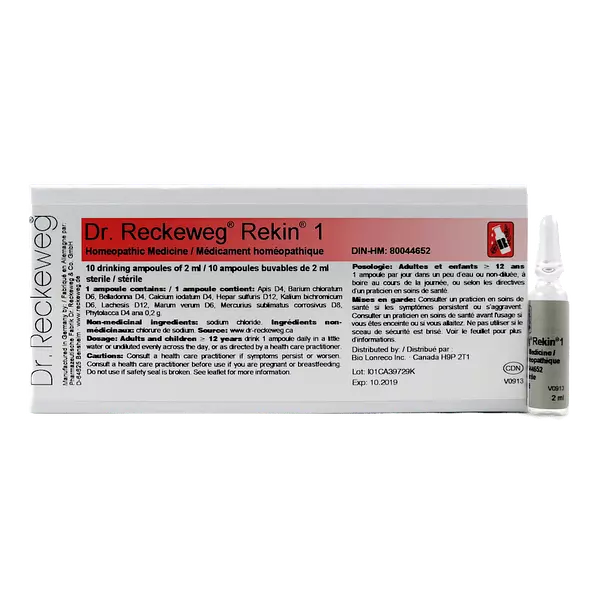 Rekin 1 Ampolla 2ml - Dr. Reckeweg