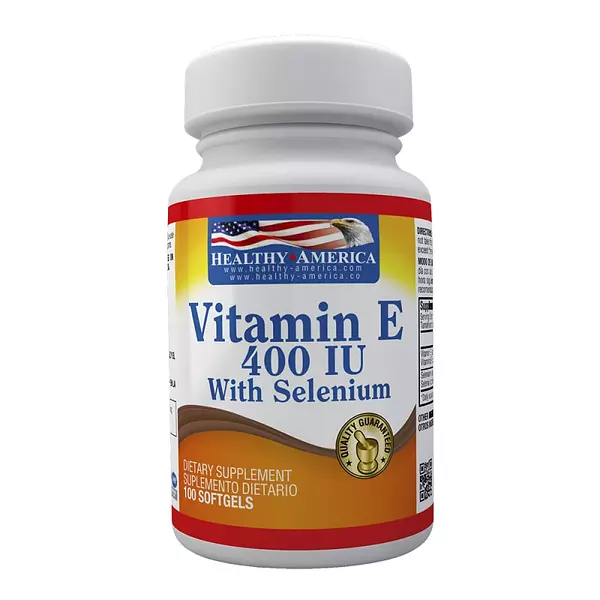 Vitamin E 400iu Whit Selenium 100 Capsulas - Healthy America