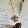 Velero Rústico De Madera Y Lona