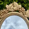 Espejo Decorado Con Uvas Y Hojas De Parra - Italia 2020