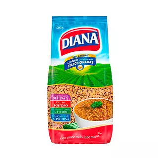 Lentejas Diana Rica de Fósforo y Proteína