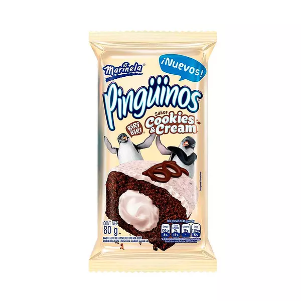 Pastel Pinguinos Marinela Cookies And Cream