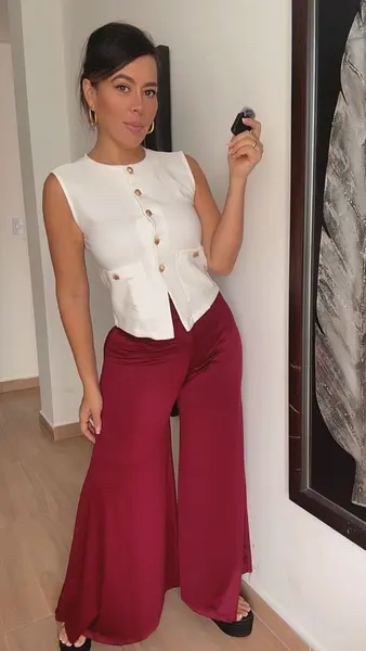 Pantalón Vino 💖