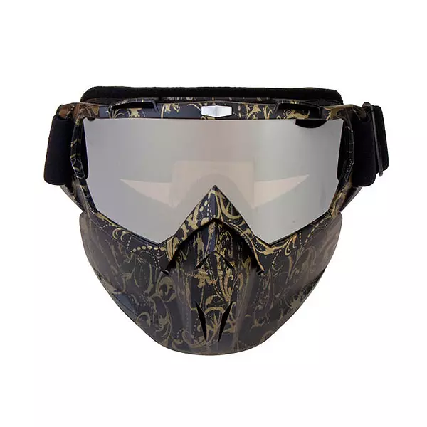 Moto Gafas de Esquí Skateboarding Motocross Chaleco Antibalanceo de Rostro