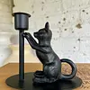 Candelero Con Figura De Gato
