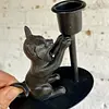 Candelero Con Figura De Gato