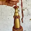Borla Decorativa Clásica En Tonos Oro Viejo Y Granate