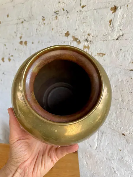 Floreros X 2 En Bronce - 1950