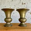 Floreros X 2 En Bronce - India 1950
