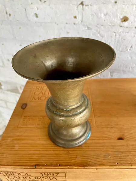 Floreros X 2 En Bronce - India 1950