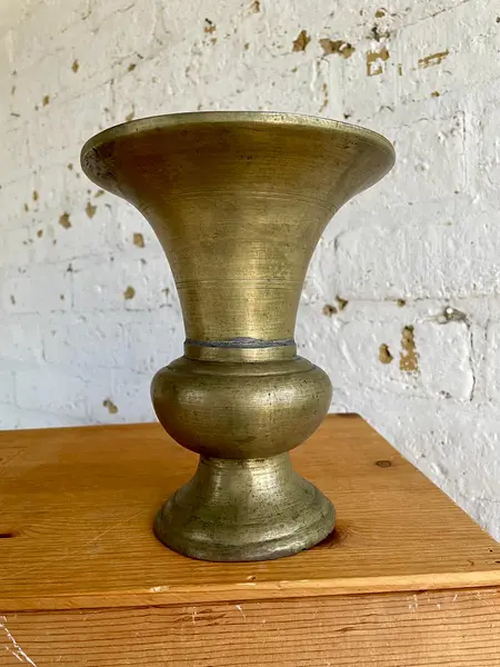 Floreros X 2 En Bronce - India 1950