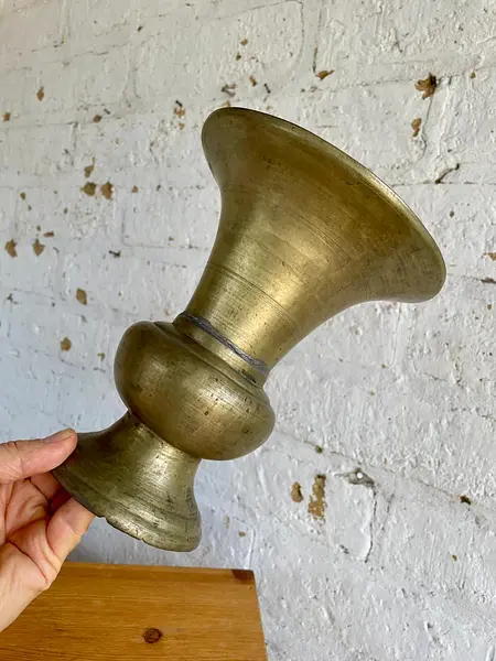 Floreros X 2 En Bronce - India 1950