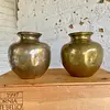 Floreros X 2 En Bronce - 1950